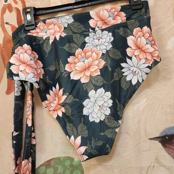 Womens High Waisted Bikini Set Tummy Control 2 Piece Bathing Suit - Picture 7 of 13